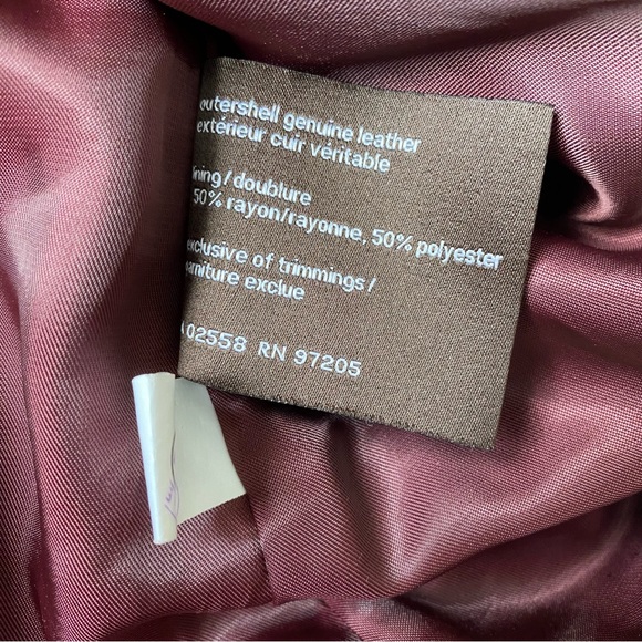 vintage danier suede burgundy lightweight jacket - Picture 9 of 11